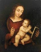 Pierre-Auguste Renoir Reading Virgin Mary with the Child Sweden oil painting artist